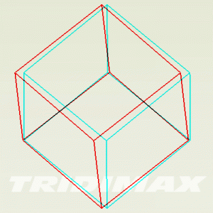 cube 3d anaglyphe